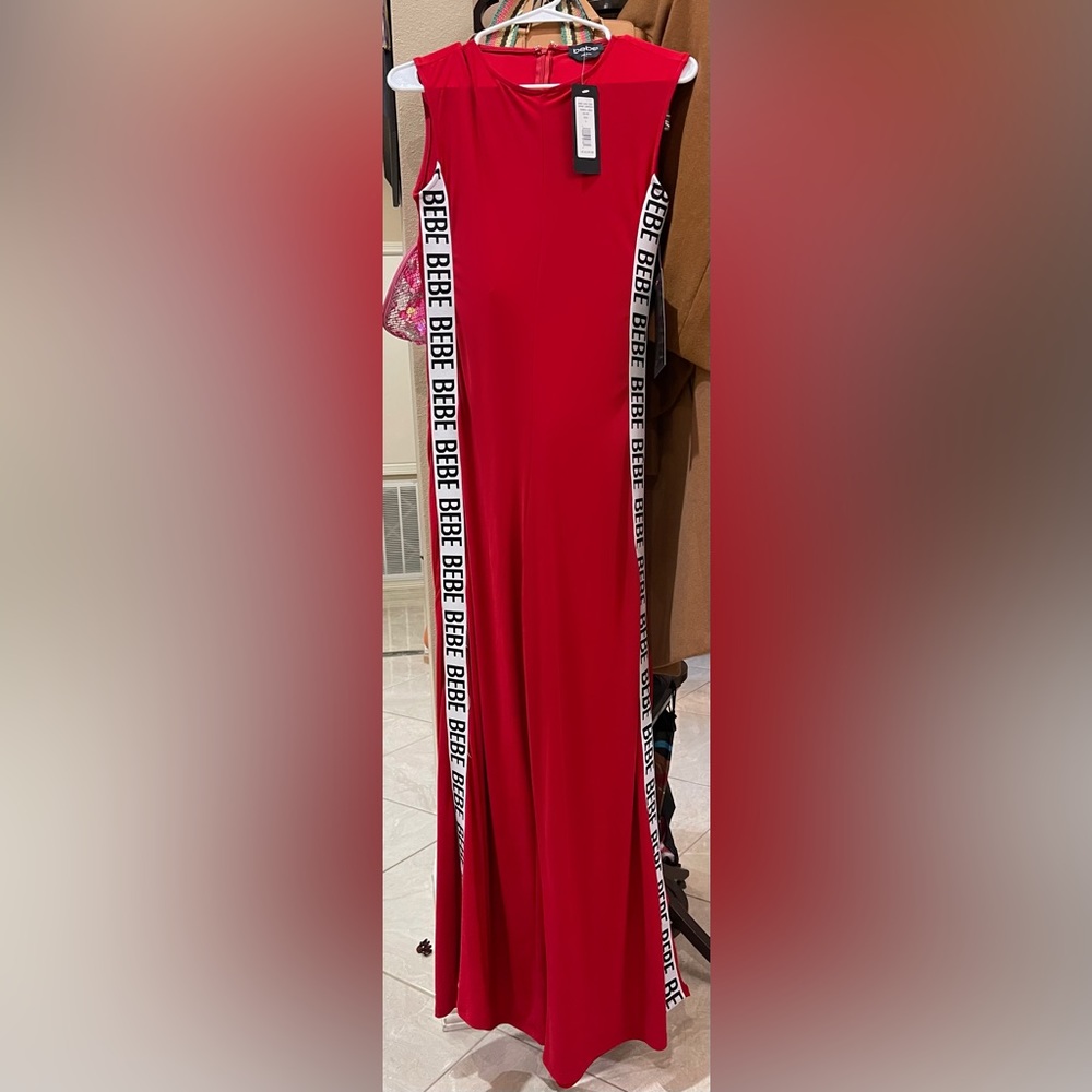 New with tags BEBE red jumpsuit